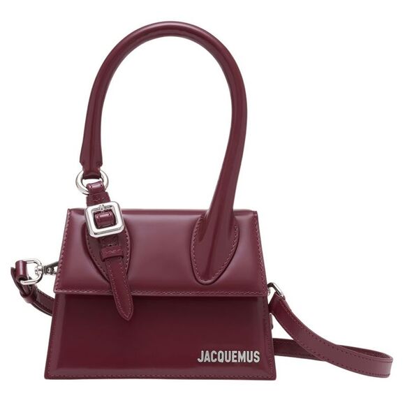 Le Chiquito Moyen Boucle - Jacquemus - Leather - Burgundy - Picture 1 of 2